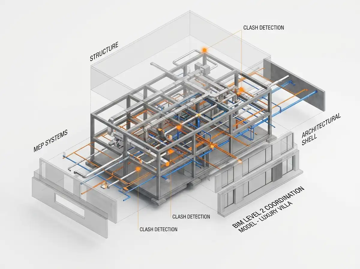 BIM Level 2 Coordination & Constructability Modeling - Rowui Architecture