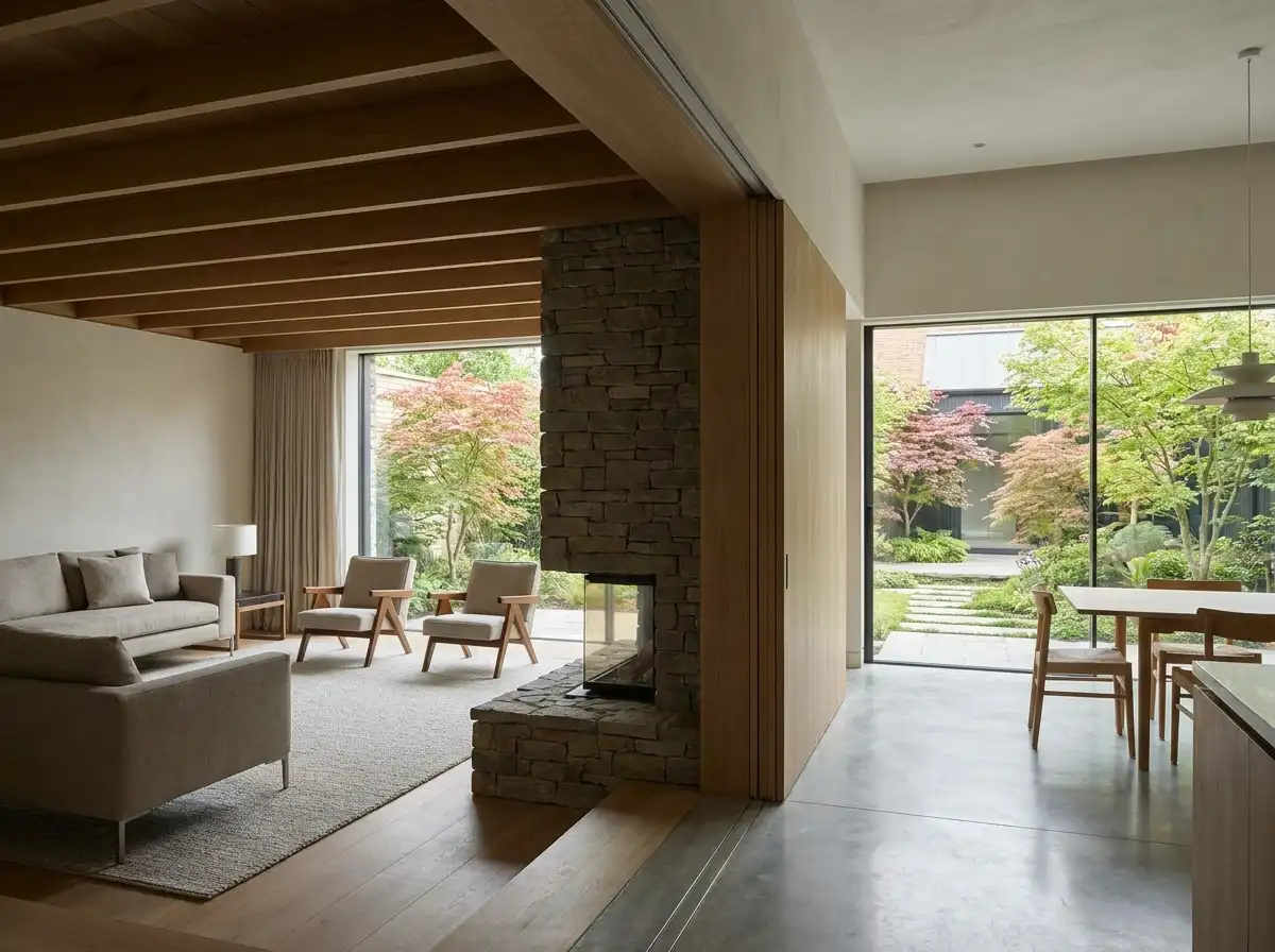 Open-Plan Living & Circulation Optimization - Rowui Architecture