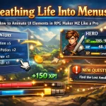 Breathing Life Into Menus: How to Animate UI Elements in RPG Maker MZ Like a Pro