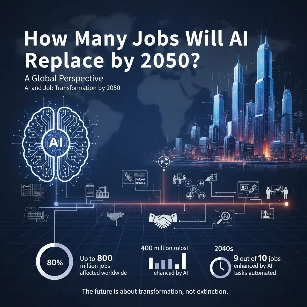 How Many Jobs Will AI Replace by 2050? A Global Perspective