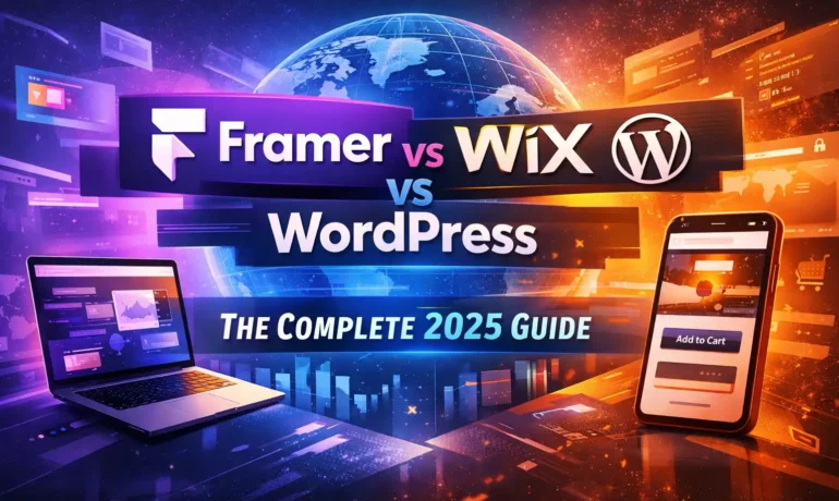 Evaluate The Web Design Company: WordPress On Framer Vs. Wix (Framer vs Wix vs WordPress)